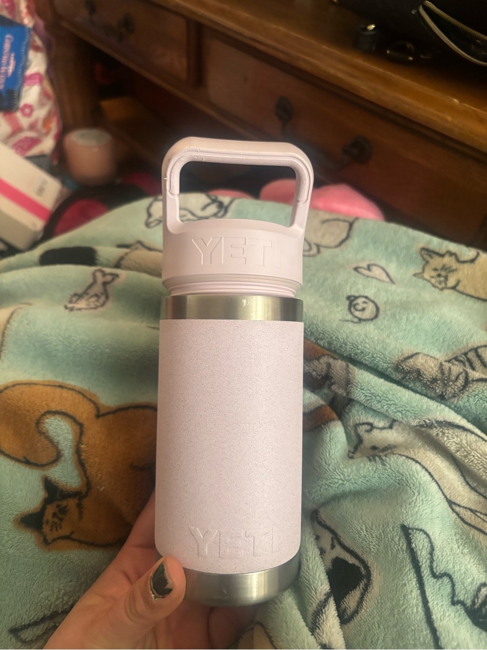 Yeti small pink water bottle